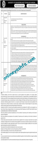 Latest UET Jobs 2025-University Of Engineering And Technology