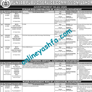 Latest PPSC Jobs 2025-Punjab Public Service Commission