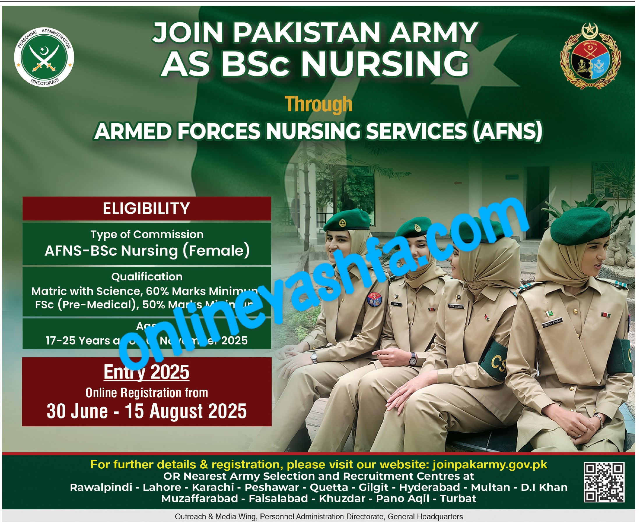 Latest AFNS Jobs 2025-ARMED Forces Nursing Service