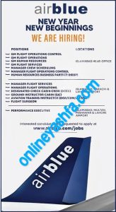 Latest Air Blue Jobs 2025